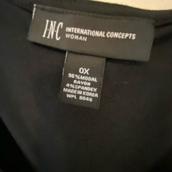 INC Black Sleeveless Dress Size 0X - Picture 2 of 8